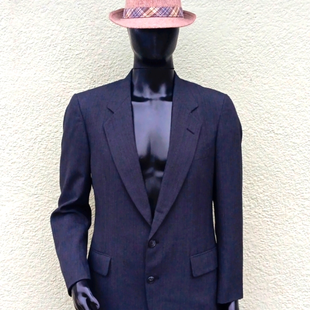 PIERRE CARDIN PARIS/NY MEN'S TAILORED (2) BUTTON PURE WOOL LUXURY BLAZER